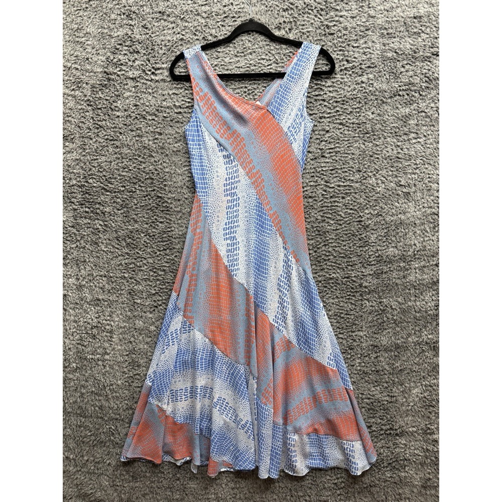 Roksanda x‎ RTR Alligator Midi Dress Multicolor Size 2